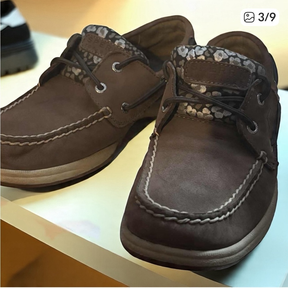 Sperry Brown Boat Shoes size 8 - Picture 3 of 9